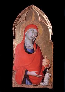 Orvieto-Polyptychon, Maria Magdalena und der Stifter