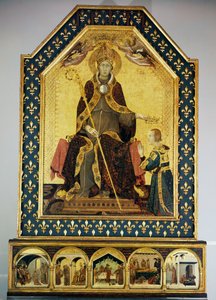 Heiliger Ludwig, Bischof von Toulouse, krönt seinen Bruder Robert von Anjou, König von Neapel