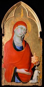 Die Magdalena, Detail des Altarbildes des Heiligen Dominikus von Simone Martini