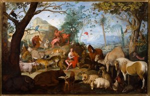 Orpheus verzaubert die Tiere mit Musik von Sinibaldo Scorza