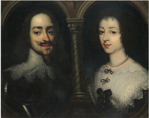 Doppelporträt von König Karl I. und Königin Henrietta Maria von Sir Anthony van, Dyck