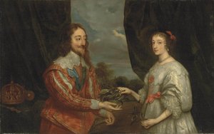 Doppelporträt von König Karl I. und Königin Henrietta Maria