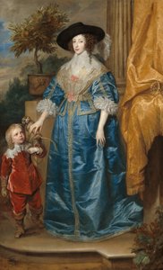 Königin Henrietta Maria mit Sir Jeffrey Hudson von Sir Anthony van Dyck