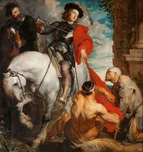 Der heilige Martin teilt seinen Mantel, 1625 von Sir Anthony van Dyck