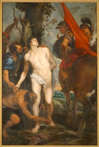 Heiliger Sebastian zur Märtyrerschaft gebunden von Sir Anthony van Dyck