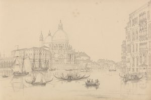 Album mit 30 Ansichten in Tirol und Italien: Die Kirche Santa Maria della Salute 10. Nov. 1840 von Sir Charles D