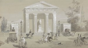 Statue des Marquis von Hastings auf dem Tank Square - Kalkutta von Sir Charles D
