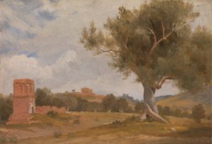 Ein Blick auf Girgenti in Sizilien mit dem Tempel der Concordia und Juno von Sir Charles Lock Eastlake