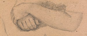 Arme des Mädchens, das in der Mitte steht von Sir David Wilkie
