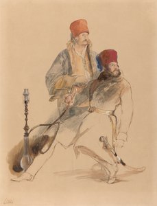 Kapitän Leigh und sein Dragoman von Sir David Wilkie
