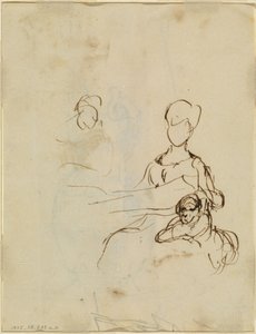 Studie einer Mutter und eines Kindes [verso]