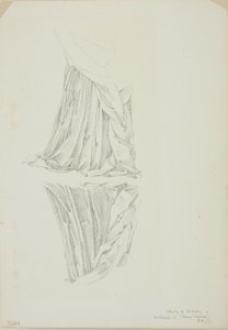Verhüllte Figur und Reflexion, Studie für Spiegel der Venus von Sir Edward Burne Jones
