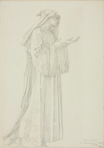 Figur eines Pilgers in Romaunt of the Rose von Sir Edward Burne Jones