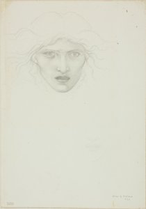 Studie für Rondanini Medusa von Sir Edward Burne Jones