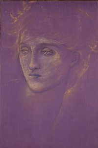 Kopf einer Frau, spätes 19. Jahrhundert von Sir Edward Coley Burne Jones