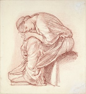 Sitzende Frauengestalt von Sir Edward Coley Burne Jones