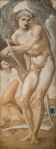 Troy Triptychon - Studie des Vergessens, das den Ruhm besiegt, 1875 von Sir Edward Coley Burne Jones