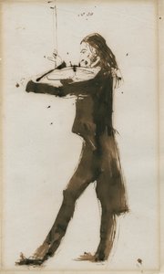 Porträt von Niccolò Paganini, 1831