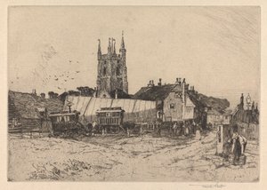 Umherziehende Schauspieler in Lidd, Kent von Sir Frank Short