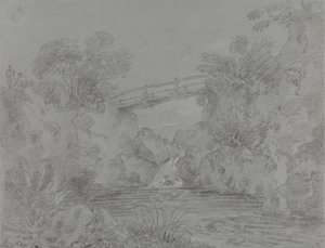 Brücke über den Teich bei Llanrwst von Sir George Howland Beaumont seventh Baronet