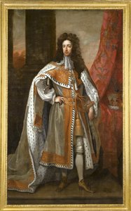König Wilhelm III. von England 1650-1702 in seinen Krönungsroben von Sir Gotfrey Kneller
