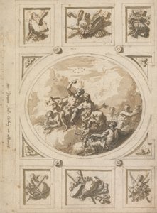 Entwurf für eine Decke in Addiscombe: Bacchus und Ariadne