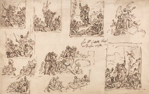 Moses und die eherne Schlange - Entwurf für die Kapelle im Dunster Castle