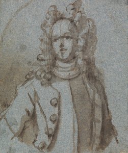 Porträt eines Mannes mit einer Perücke von Sir James Thornhill