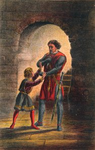 Arthur spricht in König Johann: Akt IV, Szene I von Sir John Gilbert