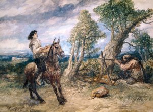 Erstes Abenteuer von Gil Blas, 1892 von Sir John Gilbert