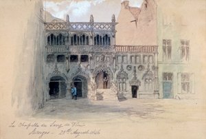 La Chapelle du Sang de Dieu, Brügge, 1846 von Sir John Gilbert