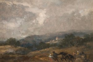 Landschaftsskizze, 1877 von Sir John Gilbert