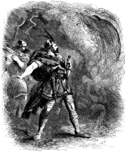 Macbeth und Banquo begegnen den drei Hexen, 1858