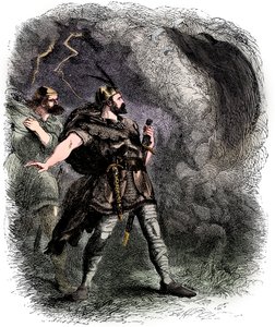 Macbeth und Banquo begegnen den drei Hexen, 1858