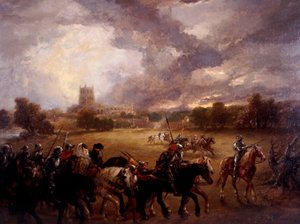 Margarete von Anjou nach der Schlacht von Tewkesbury gefangen genommen, 1875 von Sir John Gilbert