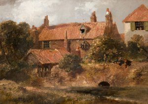 Alte Cottages in Lewisham von Sir John Gilbert