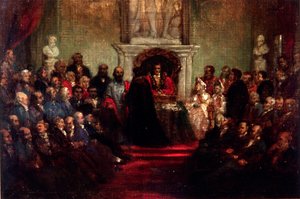Verleihung der Ehrenbürgerwürde an General Garibaldi, 20. April 1864 von Sir John Gilbert
