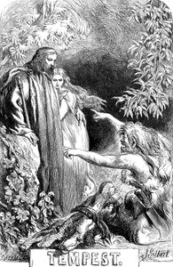 Szene aus Shakespeares Der Sturm, 1856-1858