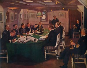 Vorkabine, H.M.S. Queen Elizabeth, Rosyth, 16. November 1918 von Sir John Lavery