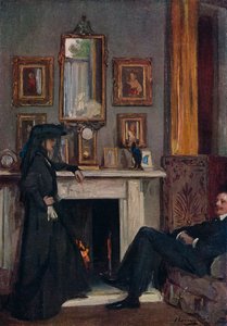 Das graue Wohnzimmer, Tanger, 1911 von Sir John Lavery