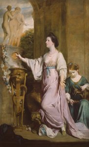 Lady Sarah Bunbury opfert den Grazien, 1763-65 von Sir Joshua Reynolds