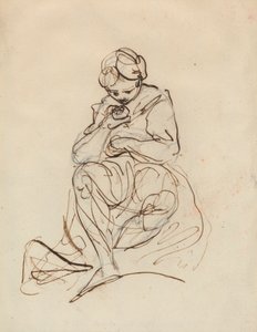 Studie einer sitzenden Frau von Sir Joshua Reynolds