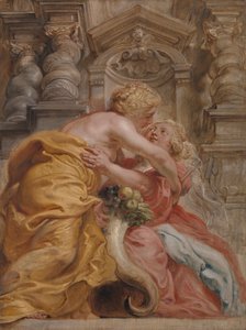 Frieden umarmt Fülle von Sir Peter Paul Rubens