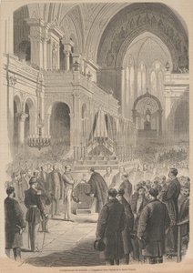 Das Begräbnis von Gioacchino Rossini. Die Weihe in der Kirche der Heiligen Dreifaltigkeit, 1868