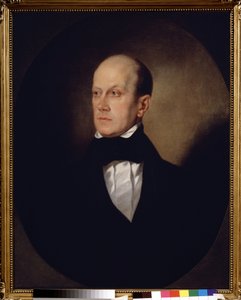 Porträt des russischen Schriftstellers und Philosophen Piotr Iakovlevitch Tchaadaiev von Sándor Kozina
