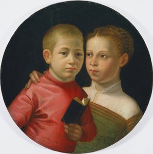 Doppelporträt eines Jungen und eines Mädchens der Familie Attavanti von Sofonisba Anguissola