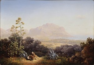 Ansicht von Palermo, 1845 von Sokrat Maximovich Vorobyev