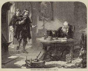 John Milton besucht Galileo von Solomon Alexander Hart