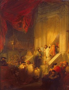 Lesung des Gesetzes in einer Synagoge von Solomon Alexander Hart
