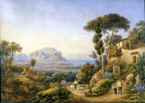 Palermo und Monte Pellegrino von Solomon Corrodi